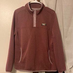 L.L. Bean Long Sleeve Pullover 1/4 Button Up
